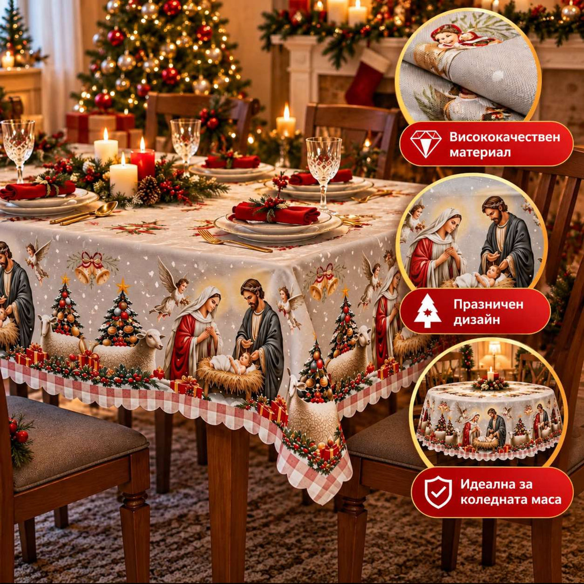 Коледна Покривка ChristmasMagic™