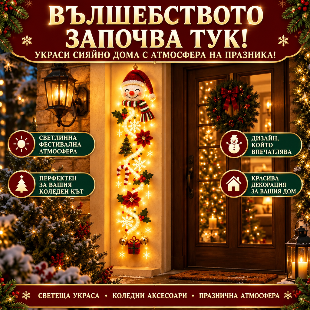 🎄 ChristmasGlow™ — Светеща Коледна Декорация