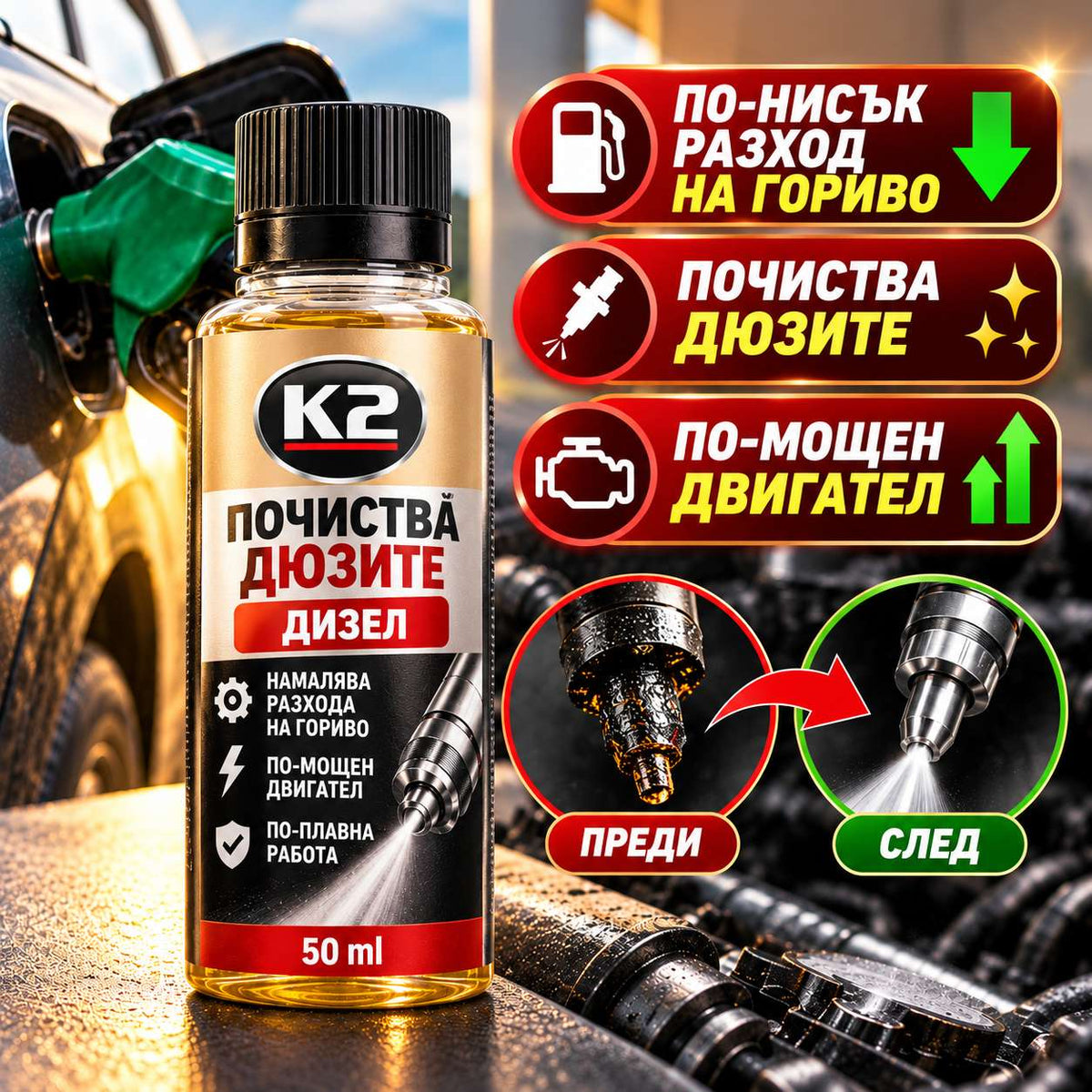 Добавка за дизелово гориво MotorClean™