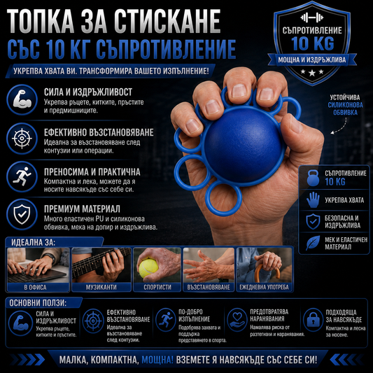 Топка За Упражнения На Ръката HandFlex™
