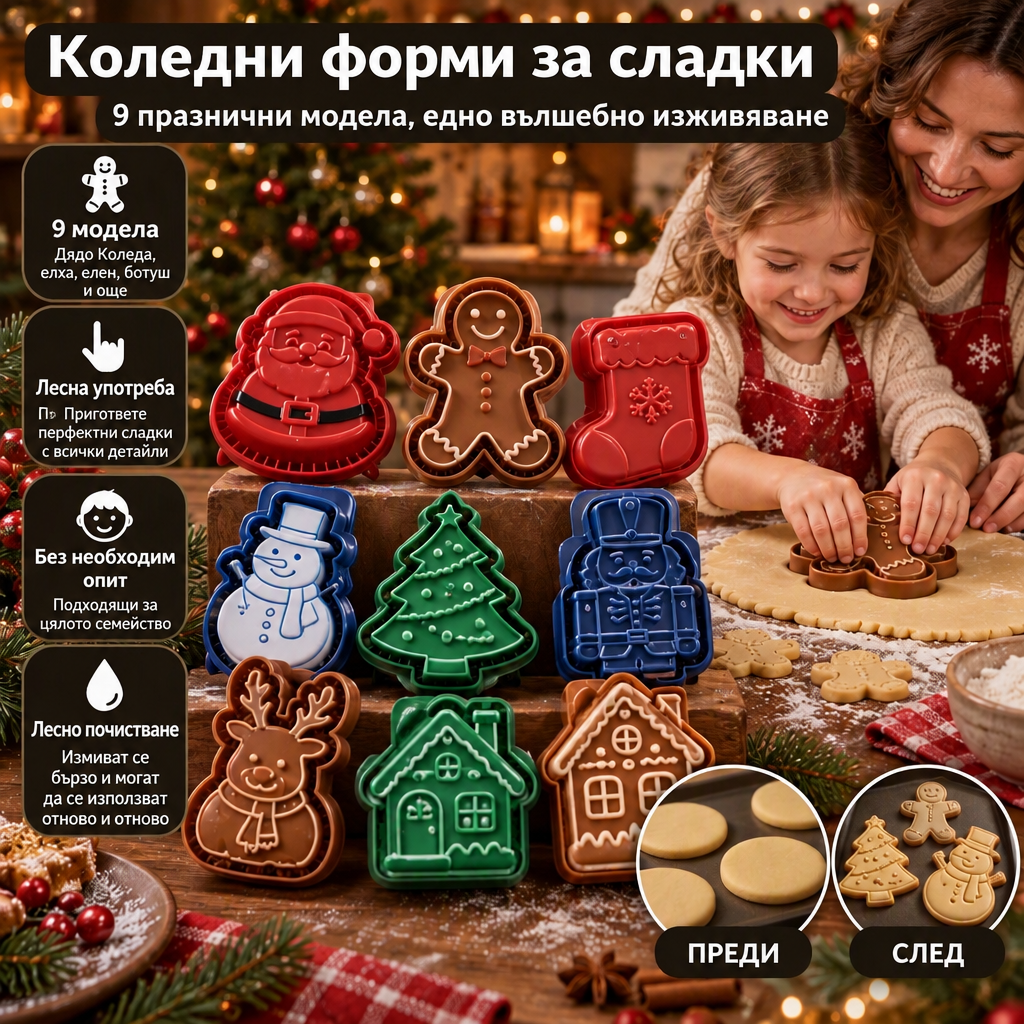 Форми За Коледни Сладки CookieFest™