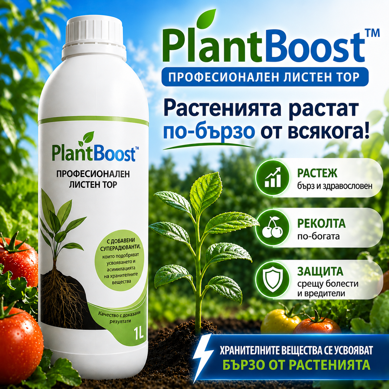 Професионален листен тор – PlantBoost™